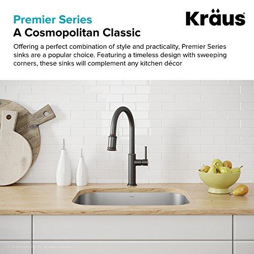 Kraus 15 inch Undermount Single Bowl 18 gauge Stainless Steel Kitchen Sink