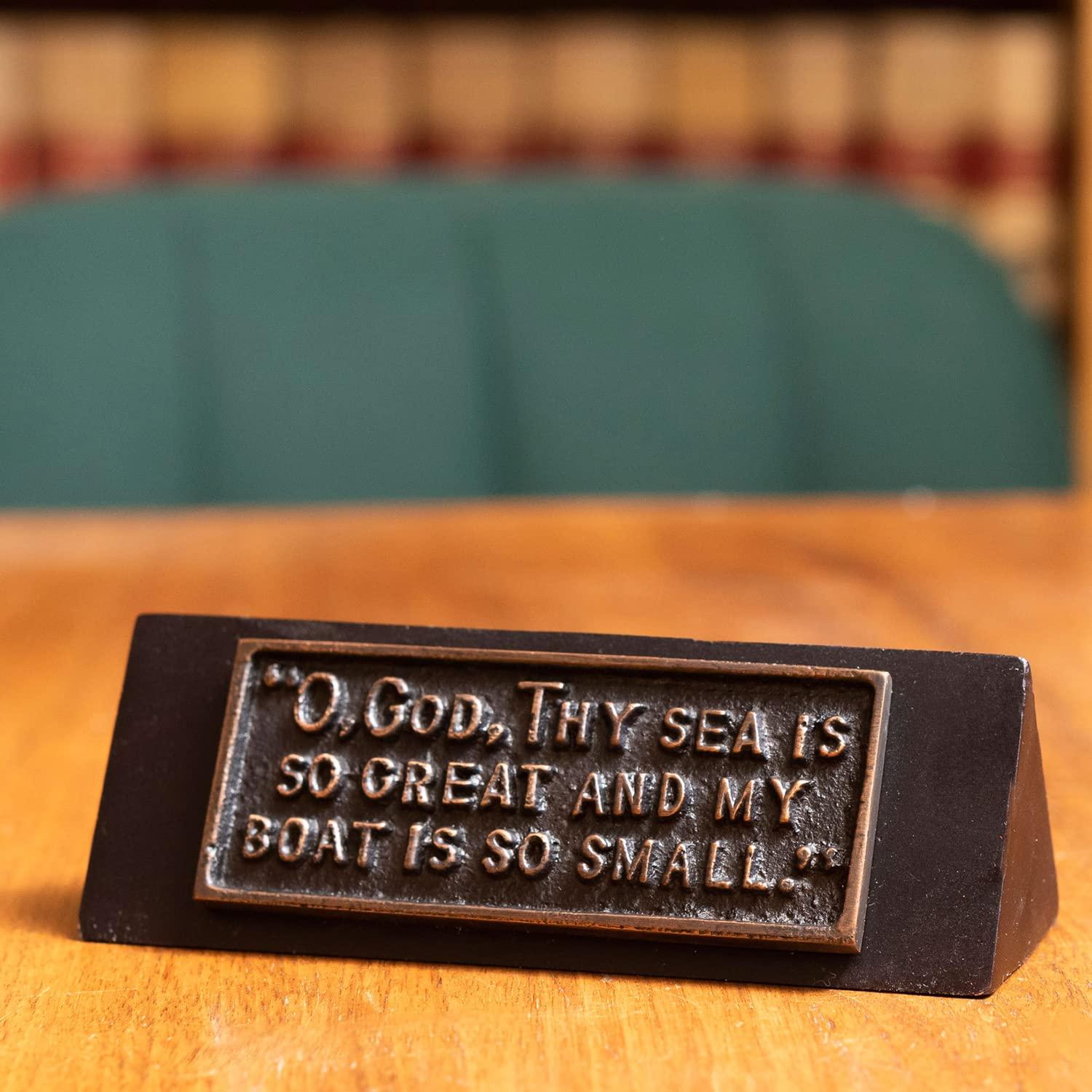 HISTORY COMPANY President John F. Kennedy Oval Office Desk Plaque - Museum-Quality Replica (Gift Box Collection)