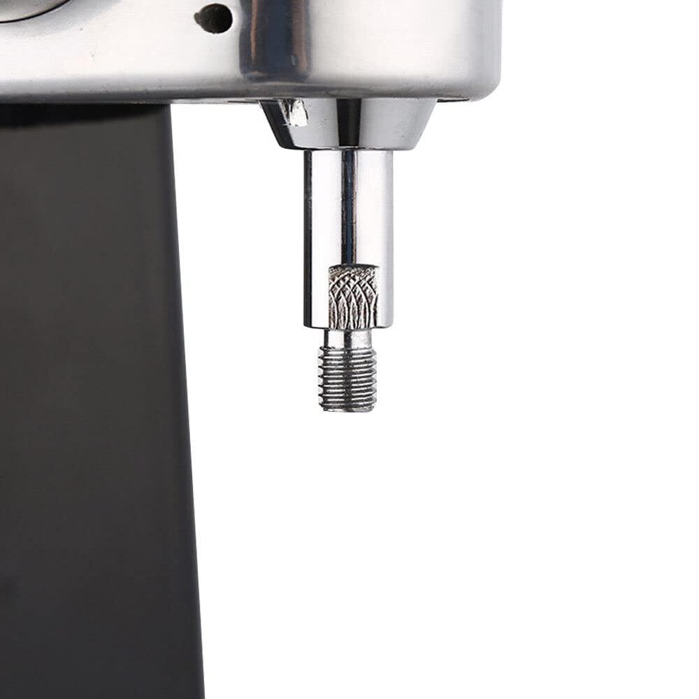 GDAE10 Coffee Bean Press Tamper, Commercial Stainless Steel Manual Coffee Tamper Dynamometric Tamper Coffee Tamper with Non-slip Mat for Coffee Shop Home,Black