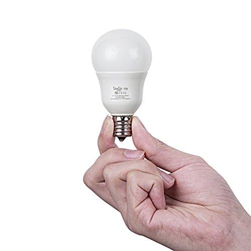 tento E17 LED Bulb Daylight 6000k 40w Replacement 5 Watts Only | E17 Intermediate Base Globe LED Bulbs Pack of 4 Daylight White