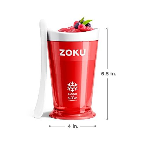ZOKU ZOKU Original Slush and Shake Maker, Slushy Cup for Quick Frozen Homemade Single-Serving Slushies, Fruit Smoothies, and Milkshakes in Minutes, BPA-free, Red