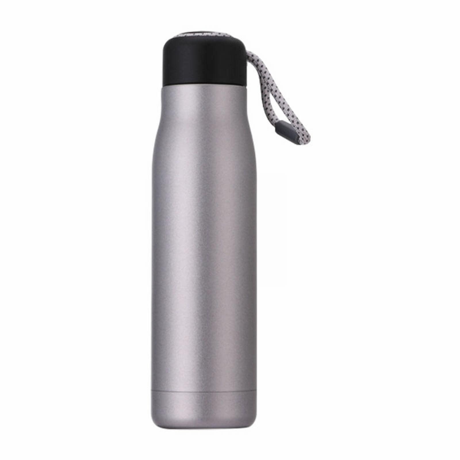 Gooddyiyukey Insulated Water Bottle,18 Oz Double Wall Wide Mouth Stainless Steel Water Bottles Leak Proof Vacuum Water Bottles,Metal Water Bottle Kids,Thermos Water Bottle for Hiking Sports Travel Office Gym