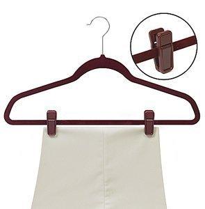 Only Hangers Set of 20 Grey Slim-line Finger Clips Clothes Hanger Clips