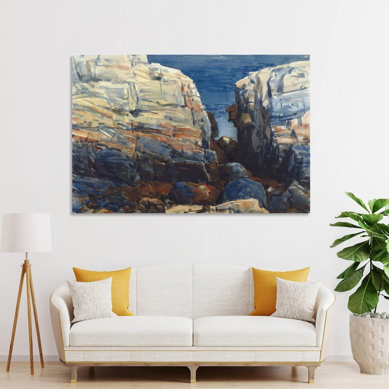 Niandu NIANDU Childe Hassam Poster of Impressionist Sea Landscape (4) Canvas Art Poster And Wall Art Picture Print Modern Family Bedroom Decor Posters 08x12inch(20x30cm)