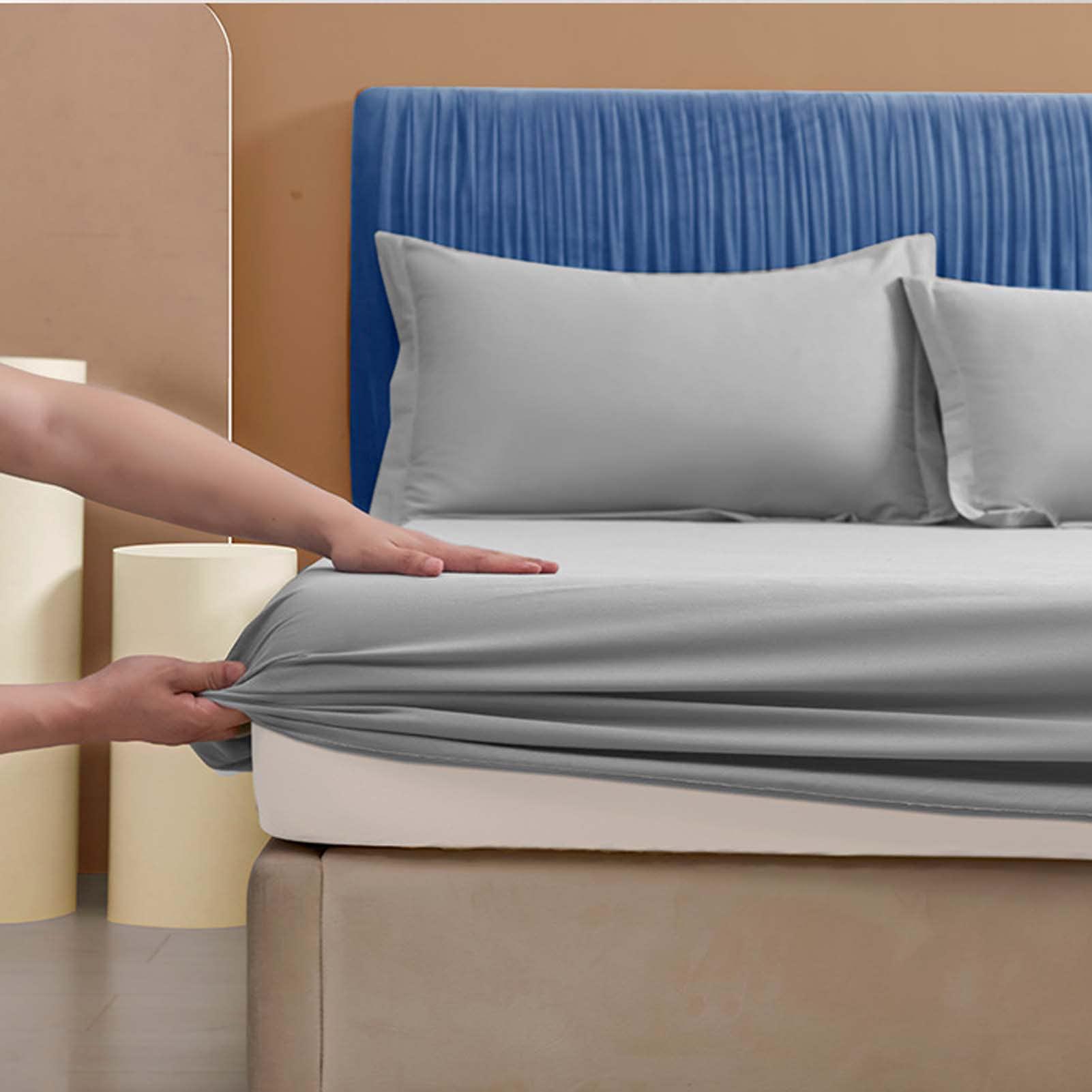 RGRE RGRE 100% Cotton Fitted Sheets 39x79 Inch, Fitted Sheet Only - Deep Pocket Fitted Sheet - Fitted Bottom Sheet Soft and Comfy - Fits Mattress Perfectly