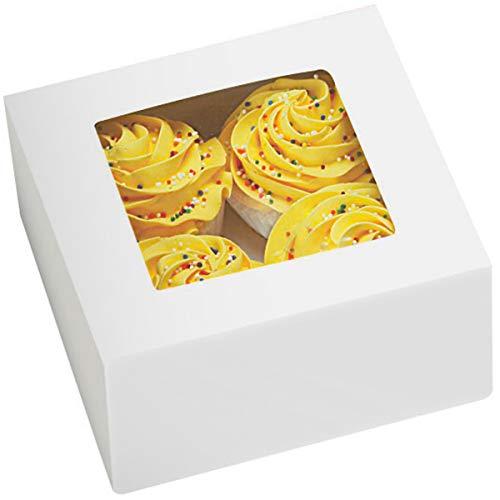 Wilton Wilton 3-Pack 4 Cavity Cupcake Box, White