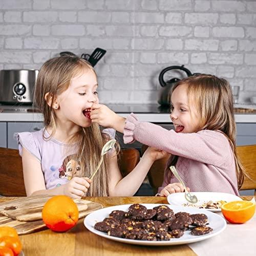 Cabilock Cabilock 80Pcs Plastic Spoons Heavy Duty Clear Plastic Tasting Spoons Gold Disposable Spoons Great for Dessert Sampling Appetizers Honey