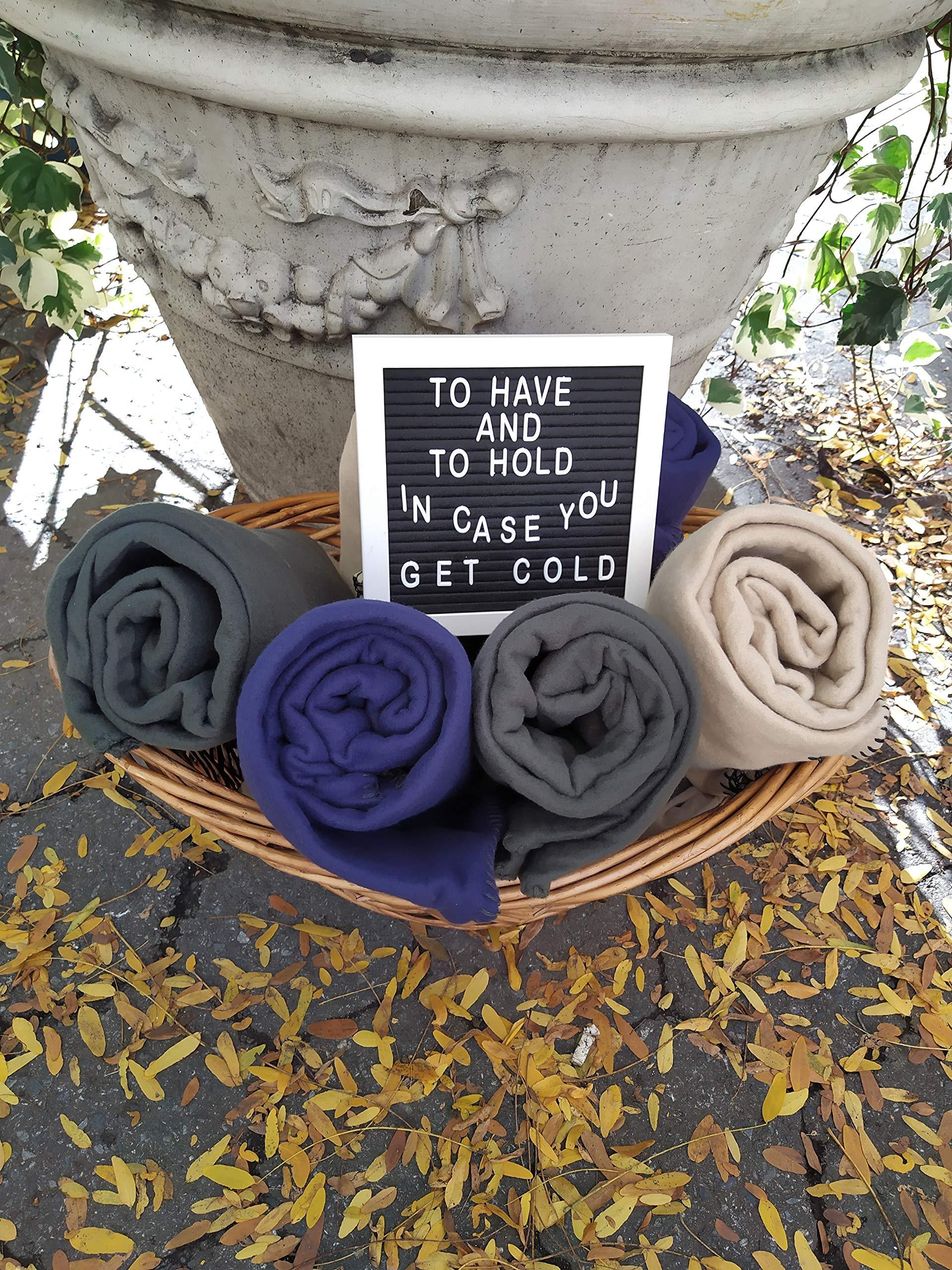 Trail maker (24 Pack) Bulk Fleece Throw Blankets for Wedding Favors, Homeless Women, Men, Homes, Bed, Sofa, Couch, Office, Pet Blankets, Travel | Soft Warm Lightweight Throw Blankets in Bulk (Navy)