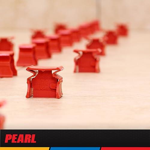 Tuscan Pearl Tuscan Seamclip Truspace Red 3/8\" to 1/2\" Tiles, Box of 500