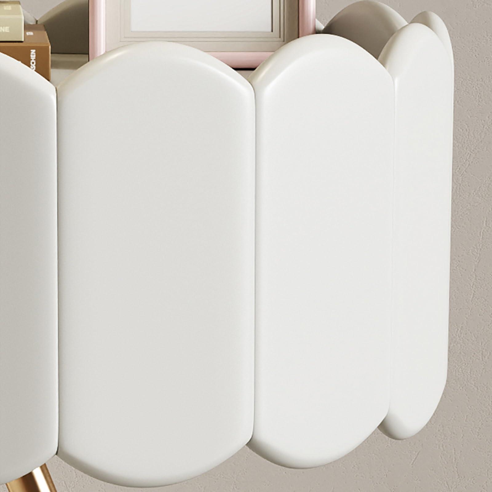 MZQMK MZQMK Nightstand, Drawer Dresser, Bedside Furniture, Night Stand, End Table with Fabric Bins for Bedroom, Closet, Dorm(B)