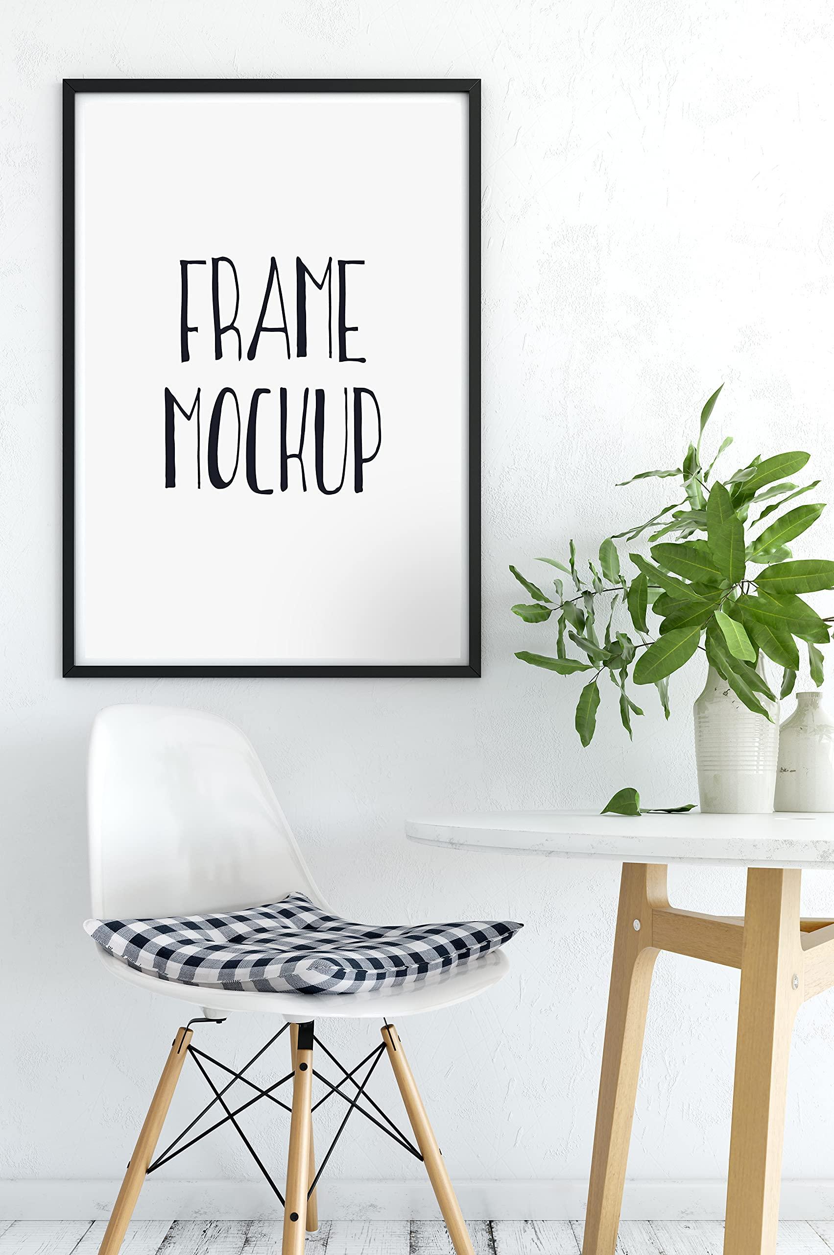 Sunwes Sunwes Floating Canvas Frame Floater Frames Wood-Look Art Frames with 1.25\" Deep Floater Frame for Canvas Wall Art Portrait Landscape Living Room Bedroom Kitchen Decor