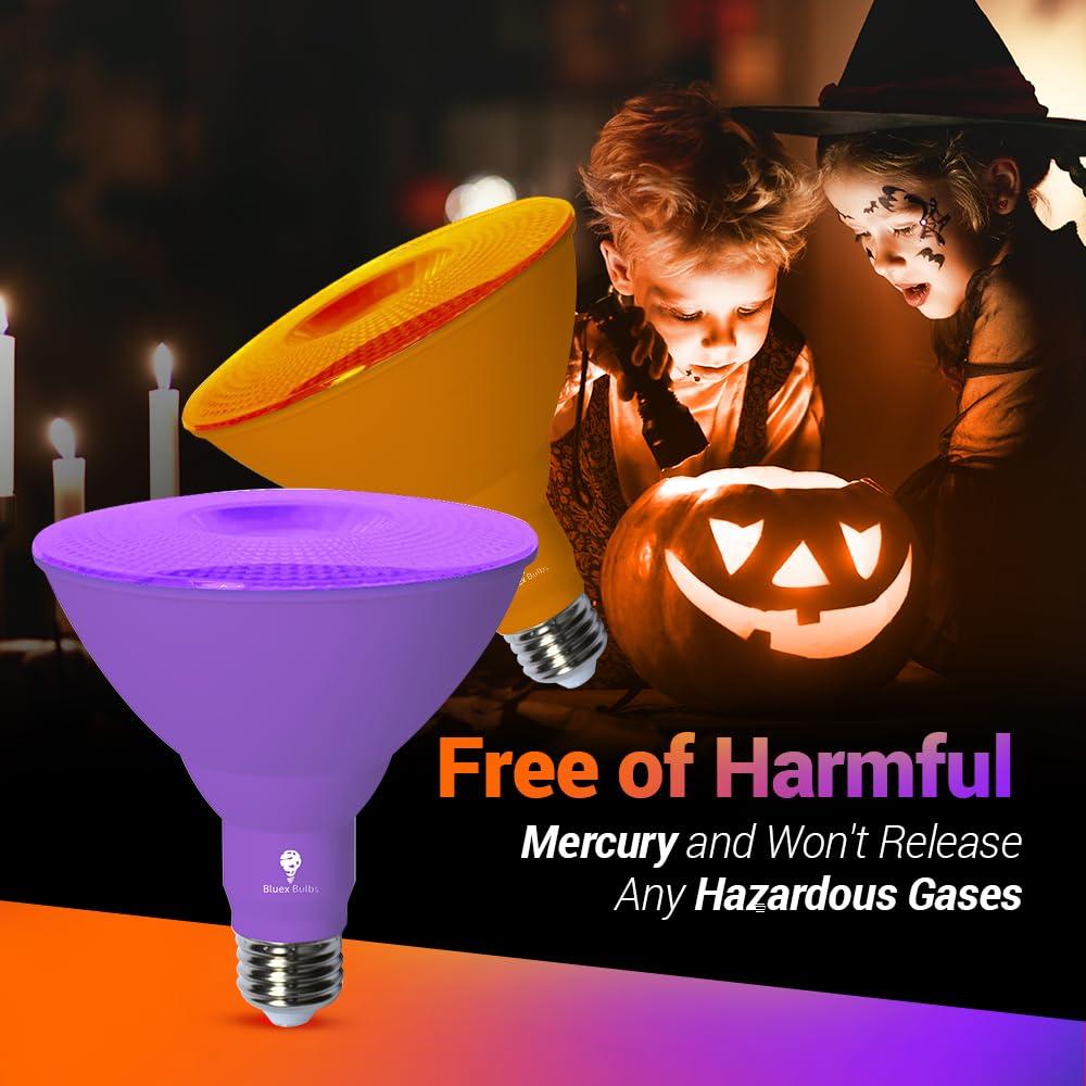 Bluex Bulbs Bluex Bulbs 2 Pack BlueX LED Par38 Flood Blue Light Bulb - 18W (120Watt Equivalent) - Damp Rated Dimmable - E26 Base Red LED Lights