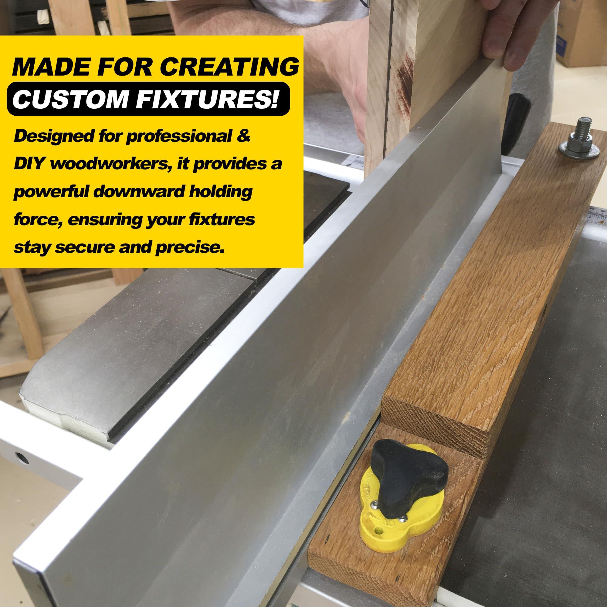 Magswitch Magswitch MagJig 95 Magnetic Woodworking and Welding Base Clamp Holder for Wood Working Supplies, Accessories, Tools and Equipment, Magnet Switch with On/Off Capabilities, 95 lb Holding Force, Yellow