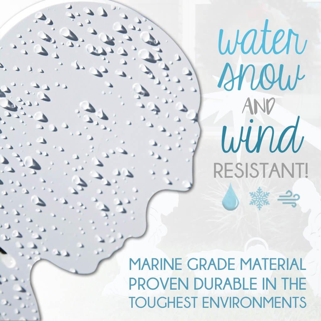 Teak Isle Teak Isle Outdoor Nativity Scene - Holy Family Yard Nativity Set. Made in USA, Durable Materials, Simple Assembly, Compact Storage. White. Solid Plastic.