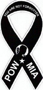 Americas & Americas Americas & Americas POW-MIA Extra Large Ribbon Magnet 5" x 11"