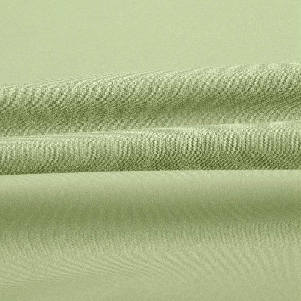 BRITISH LINEN Bed Sheet Set of 5PCs, Sage Solid,Twin-XL Size, 1 Fitted Sheet (15\"-16\") Deep Pocket, 1 Flat Sheet, 1 Duvet Cover with Zipper and 2 Pillowcases, Pure Egyptian Cotton, 400 Thread Count.