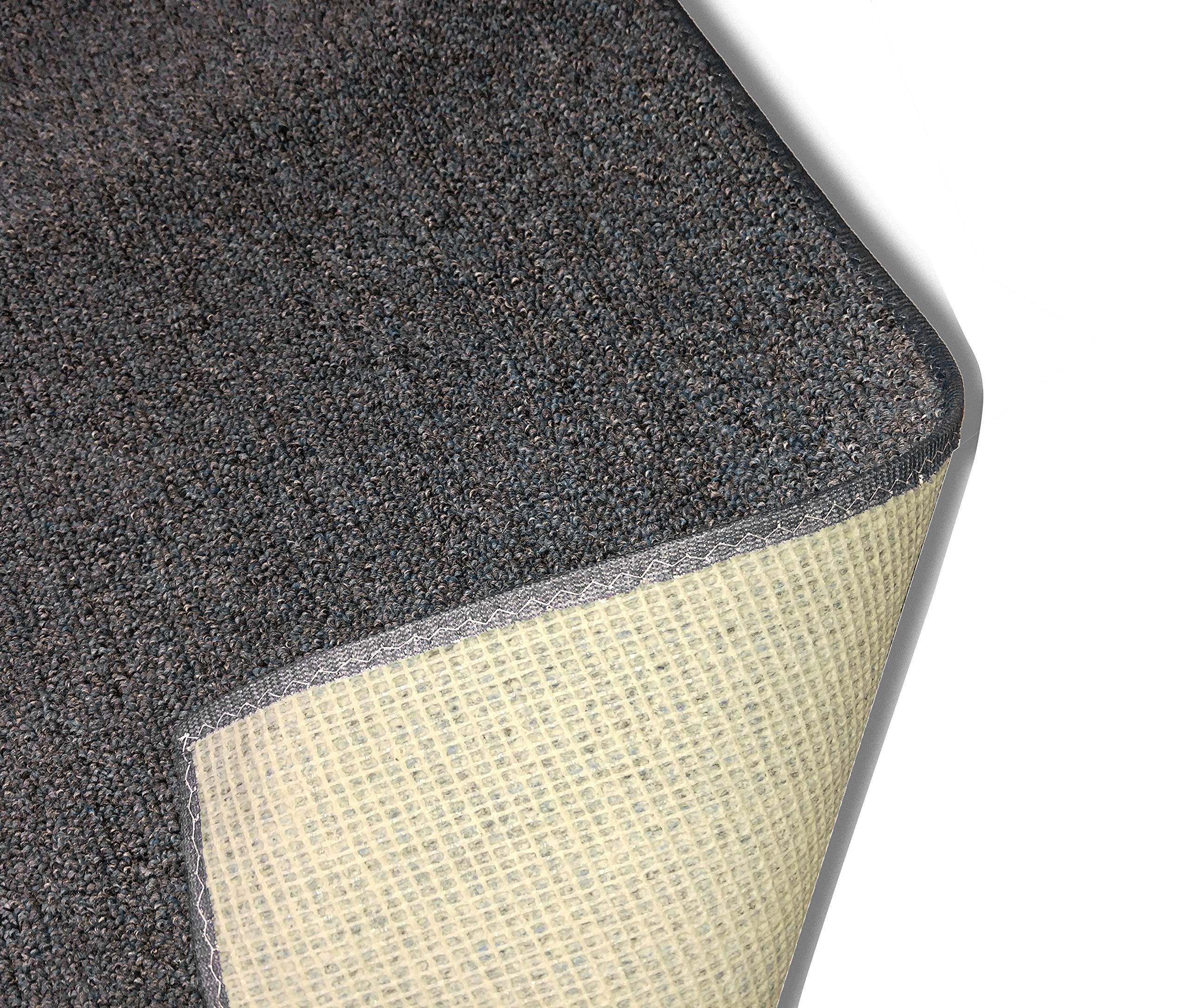 KOECKRITZ Charcoal - Indoor/Outdoor Area Rug Carpets and Runners with Premium Bound Fabric Finished Edges. (4\' x 15\')