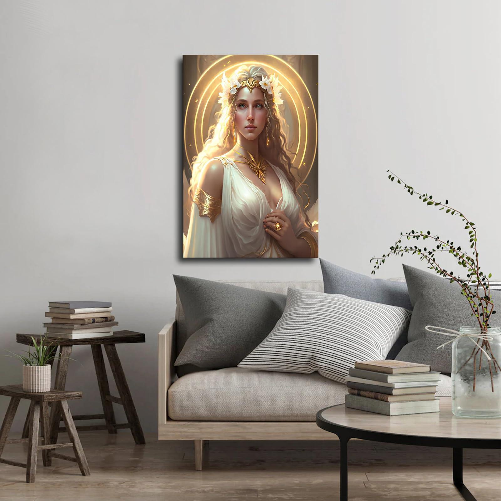 Hekdi Hekdi Greek Goddess Aphrodite\'s Blessing Poster Canvas Painting Print Modern Aesthetics Living Room Bedroom Home Office Wall Art Decoration (Unframed,2030inch)