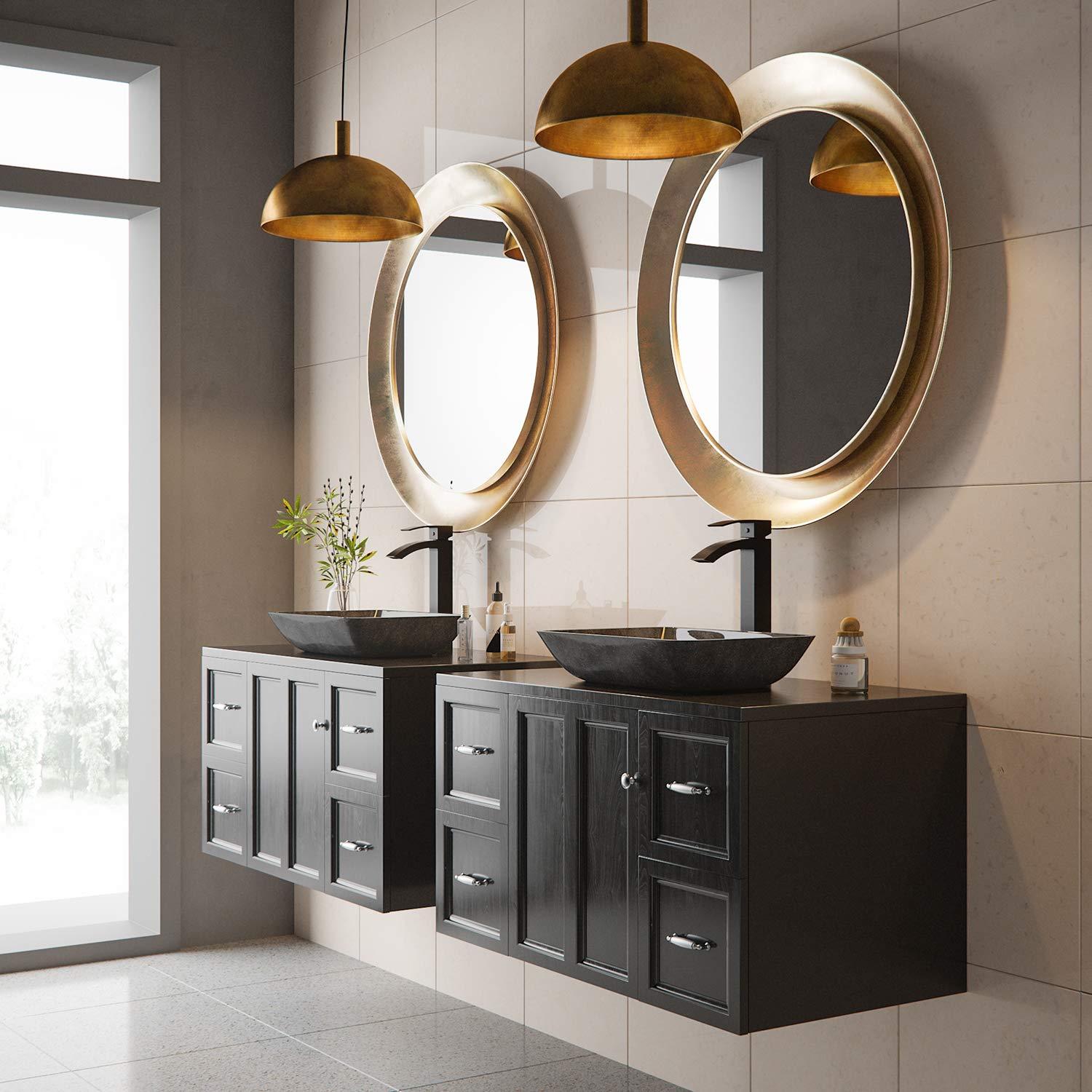 VIGO VIGO Duris 12\'\' H Single Handle Single-Hole Bathroom Vessel Faucet in Matte Black-VG03007MB