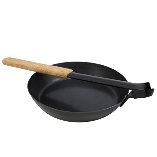 Muurikka Muurikka Folding Campfire Frying Pan with Protective Bag for Hiking and Camping - Use on an Open Fire or Barbeque Grill