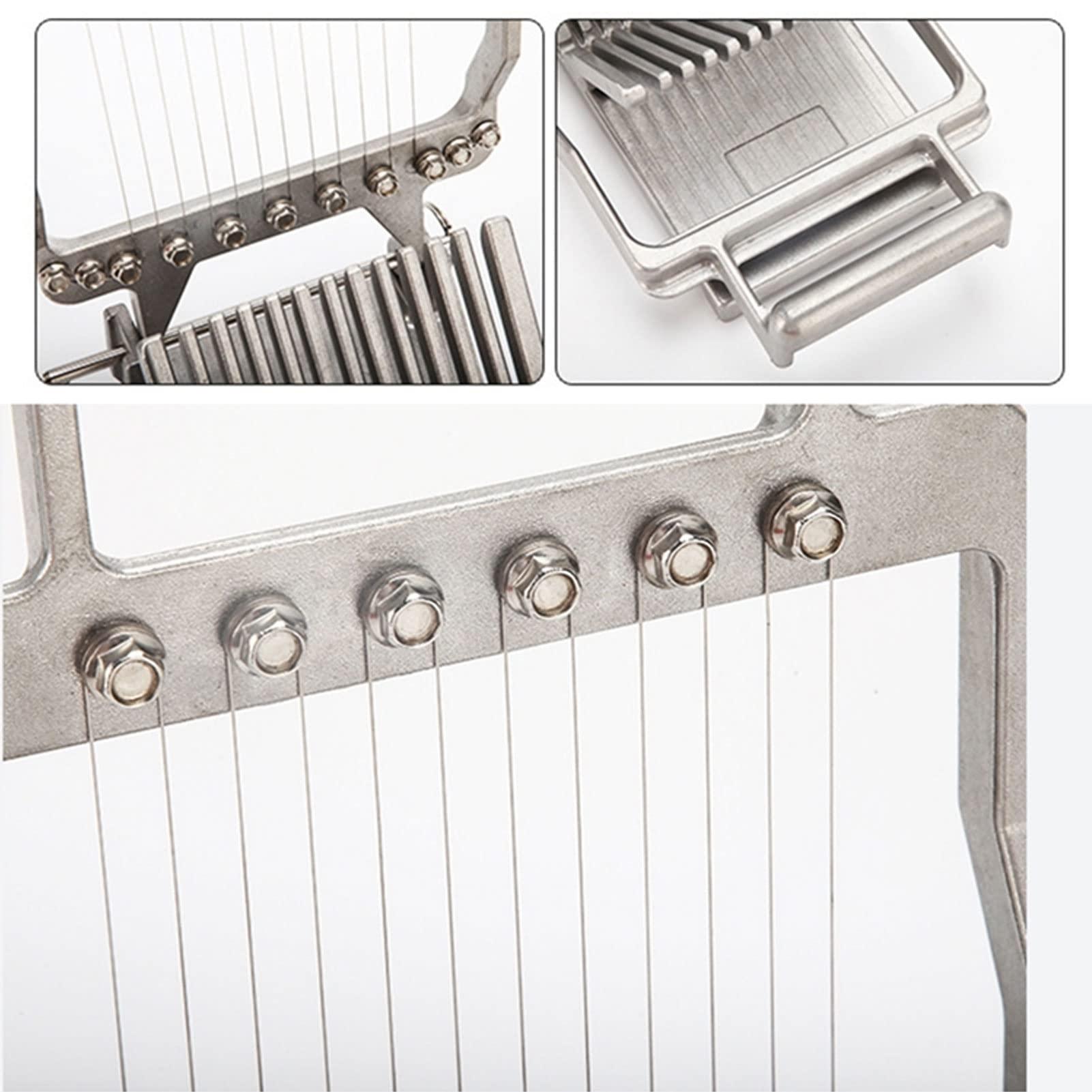 ZBJDX ZBJDX Commercial Cheese Slicer 1cm&2cm Stainless Steel Cutter Cheese Cutter Butter Cutting for Cheese Tofu Slicing Vegetables Fruit Kitchen Cooking DIY Baking Tool (Silver)