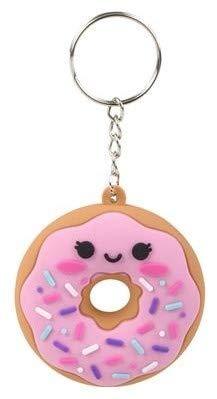 Shop Zoombie 2.25 Inch Donut Face Keychains -12 Pk - Party Favor, Accessory, Goody Bags, Prizes, Pinatas, Carnivals