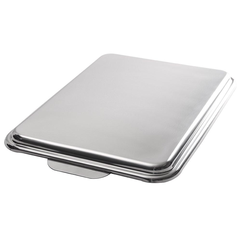 Lindy's Lindy\'s Stainless Steel 9 X 13 Inches Covered Cake Pan with Stainless Steel Lid, Deep Pan for Baking Cakes, Breads, Casseroles, Fish, Vegetables and More