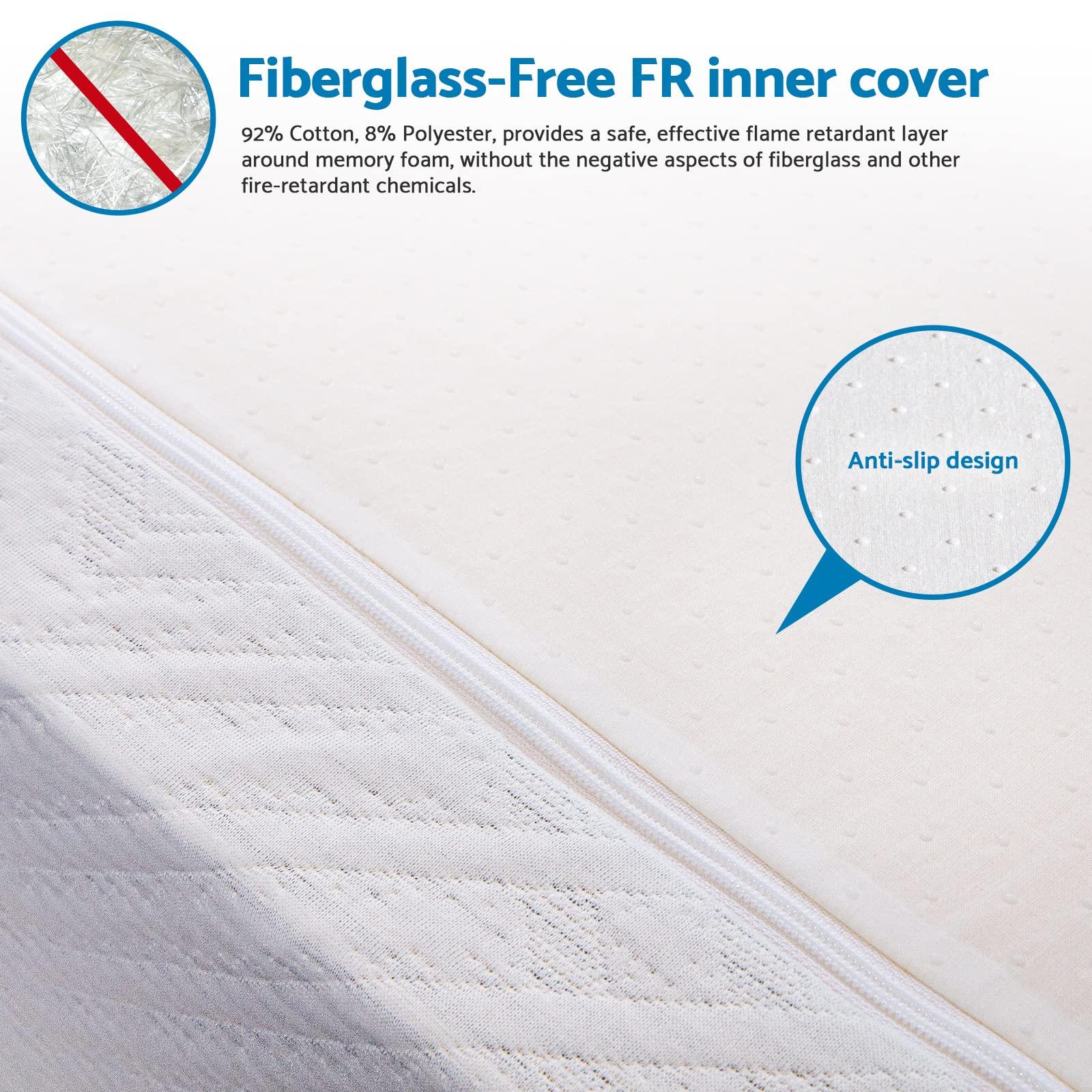 LIFERECORD LIFERECORD 6 inch Full Mattress in a Box, Gel Memory Foam Mattresses Made in USA for Full Bed, Medium Firm, White