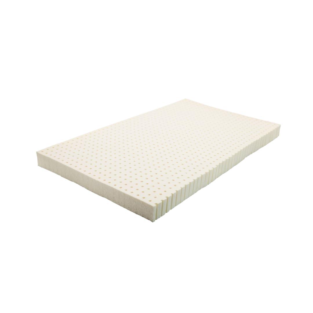 ORGANIC TEXTILES 3\" Inch Organic Latex Mattress Topper Pad (Medium, Full Size) GOLS Certified, Back Pain Relief Support, Hypoallergenic, Cooling and Breathable