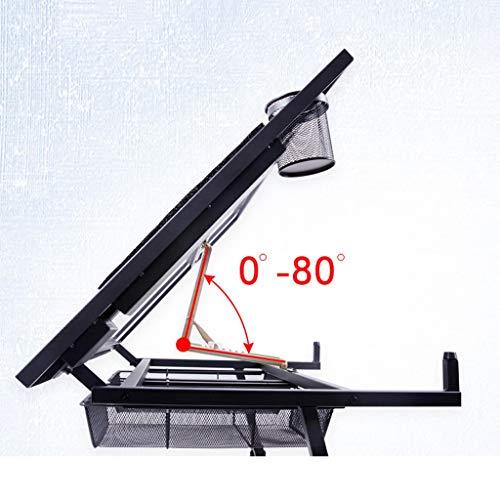 KOHARA KOHARA Drawing Table Tiltable Drawing Table, Adjustable Art Desk, with Storage Craft Table, Drafting Table Glass Panel, Child Adult Drawing Desk beautiful scenery