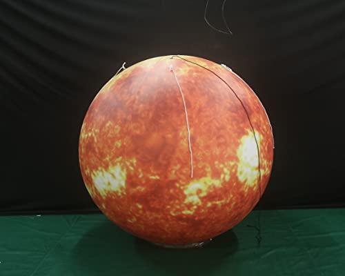 Vinfgoes 40'' Inflatable Sun, LED Planet Balloon for Educational Institution/Planetarium/Store/Club Decoration