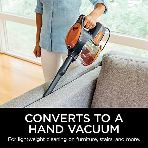 Shark Shark HV302 Rocket Pet Corded Stick Vacuum, Lightweight with Swivel Steering for Carpets & Hard Floors, Converts to Hand Vacuum, Includes Crevice Tool, Pet Multi-Tool & Precision Duster, Orange