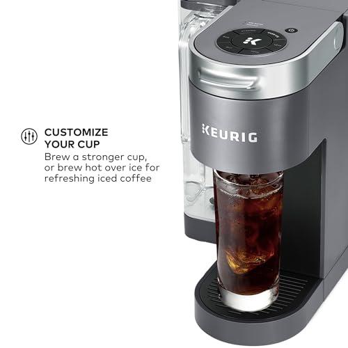Keurig Keurig K-Supreme Single Serve K-Cup Pod Coffee Maker, MultiStream Technology, 4 Brew Sizes, 66oz Dual-Position Removable Reservoir, Gray