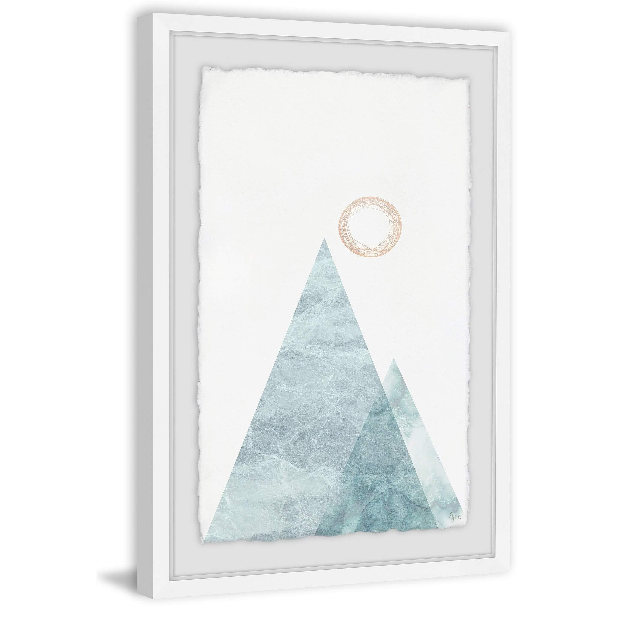 Marmont Hill Marmont Hill - Handmade Mountain of Sea Framed Print 16 x 24