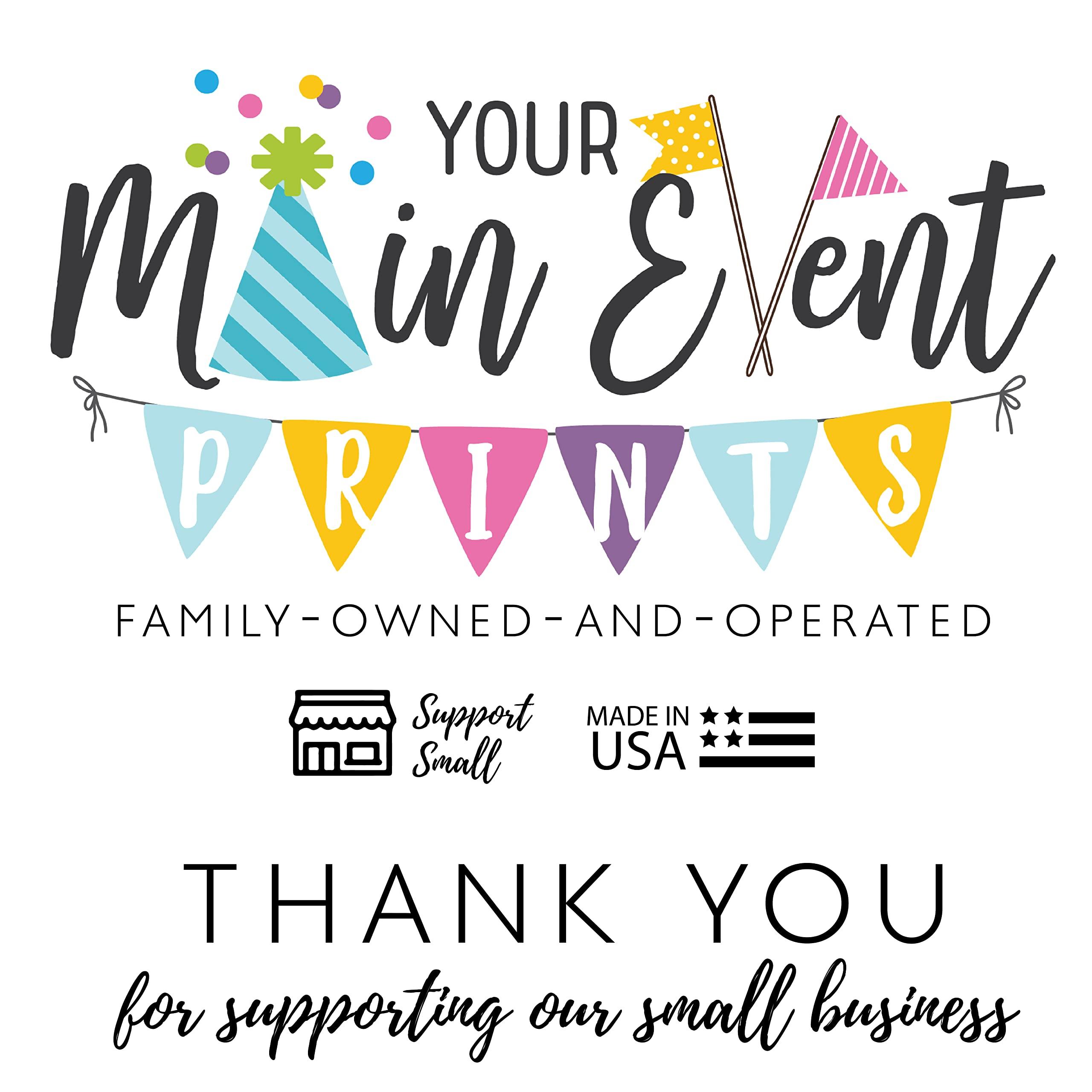 Your Main Event Prints Your Main Event Prints 50 Sunflower Save The Date Cards for Wedding, Engagement, Anniversary, Baby Shower, Birthday Party - Wood Save The Dates Postcard Invitations - 4x6, No Envelopes Needed
