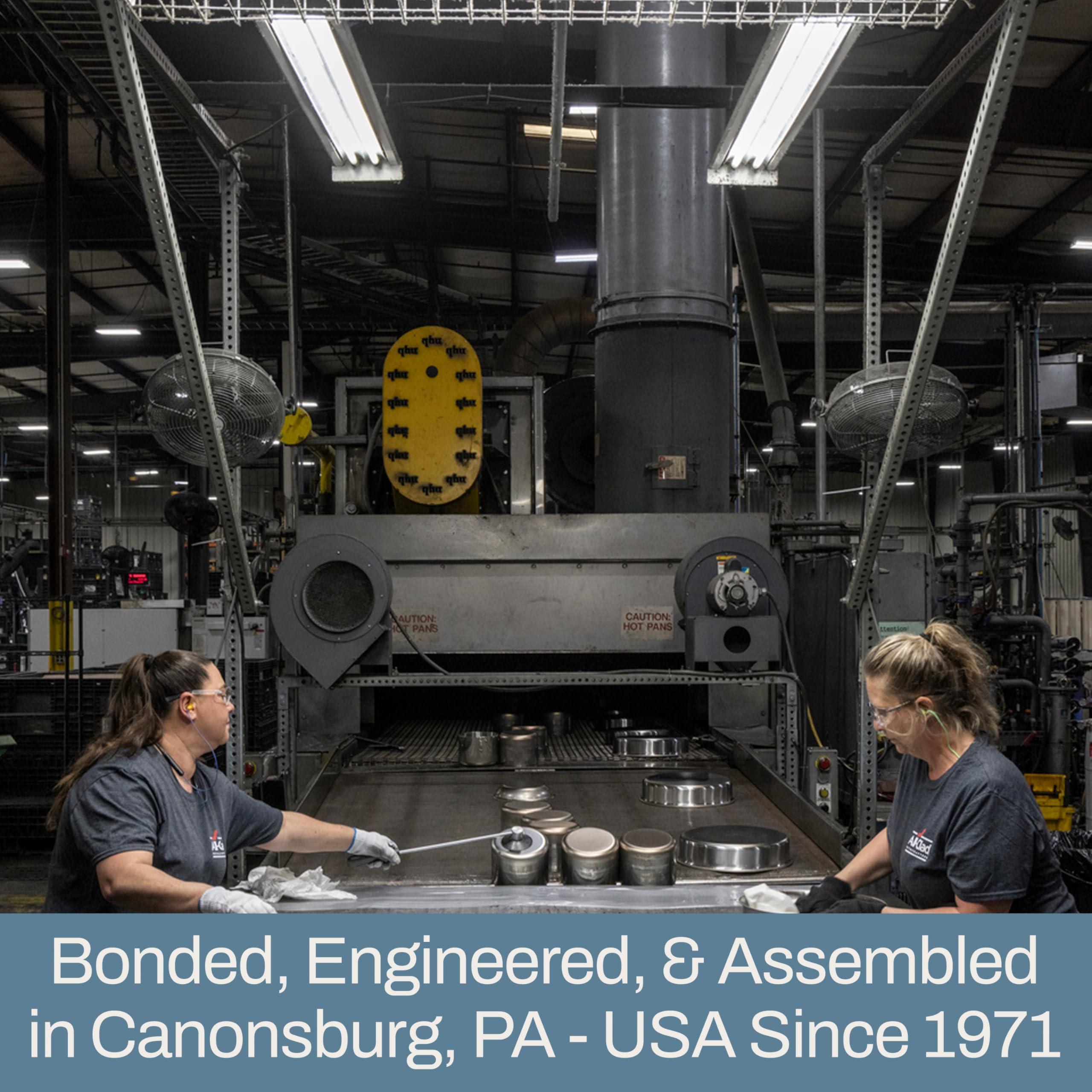 All-Clad All-Clad D3 3-Ply Stainless Steel Fry Pan 8 Inch Induction Oven Broiler Safe 600F Pots and Pans, Cookware Silver