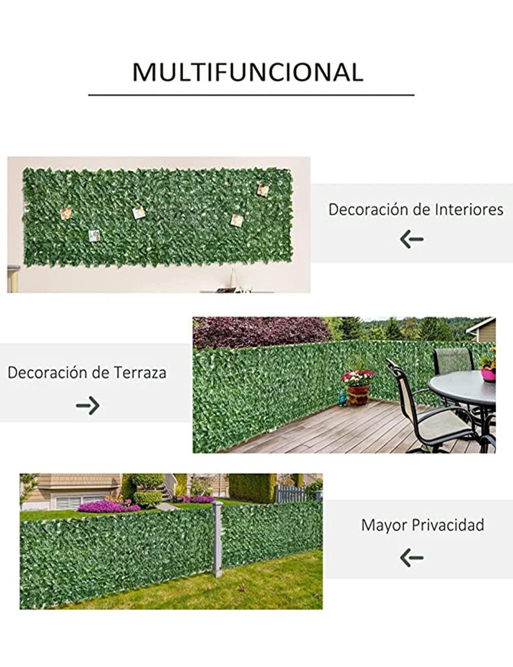 Wauvkeee Artificial Hedge Fence Screen Privacy Screen Artificial Panels Artificial plant wall,Party Carnival Artificial Plant Wall Hedge Wall Panels Vine Privacy Screen Expandable Faux Privacy Fence W813(Size: