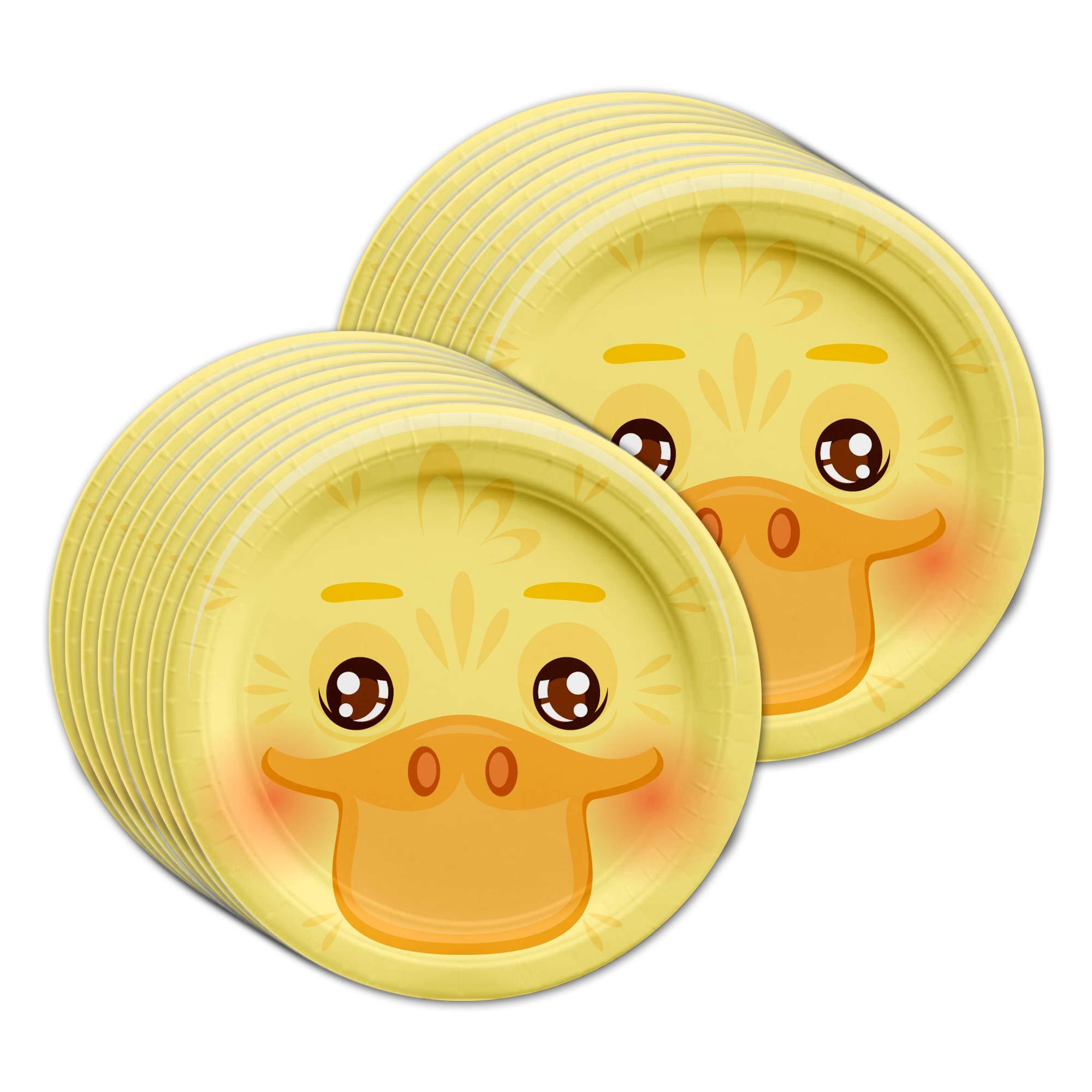 Birthday Galore Duck Birthday Party Supplies Set Plates Napkins Cups Tableware Kit for 16