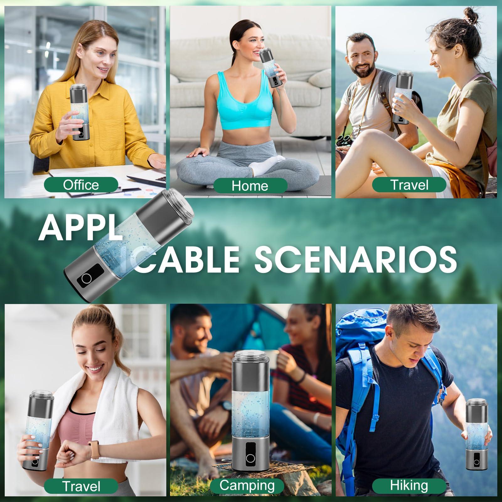 MG rack YF MG rack YF Hydrogen Water Bottles - New Upgrade Hydrogen Water Bottle Generator & Ionizer, 3500PPB Hydrogen Generator for Rich Alkaline Ionized Water, Portable Water Ionizer System