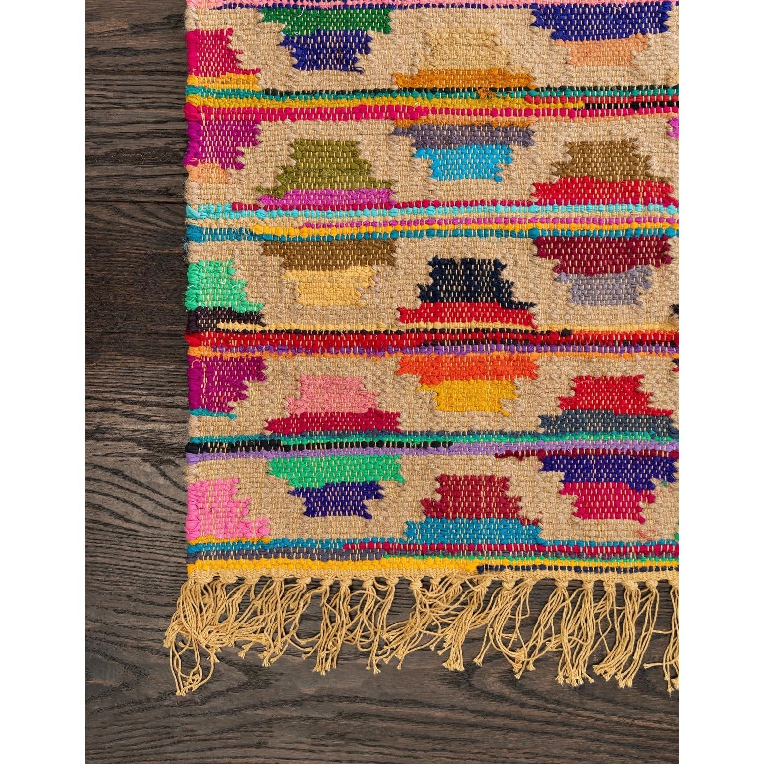 Overstock Overstock Contemporary Octiane Collection Area Rug 9'x12' - Multi-Beige