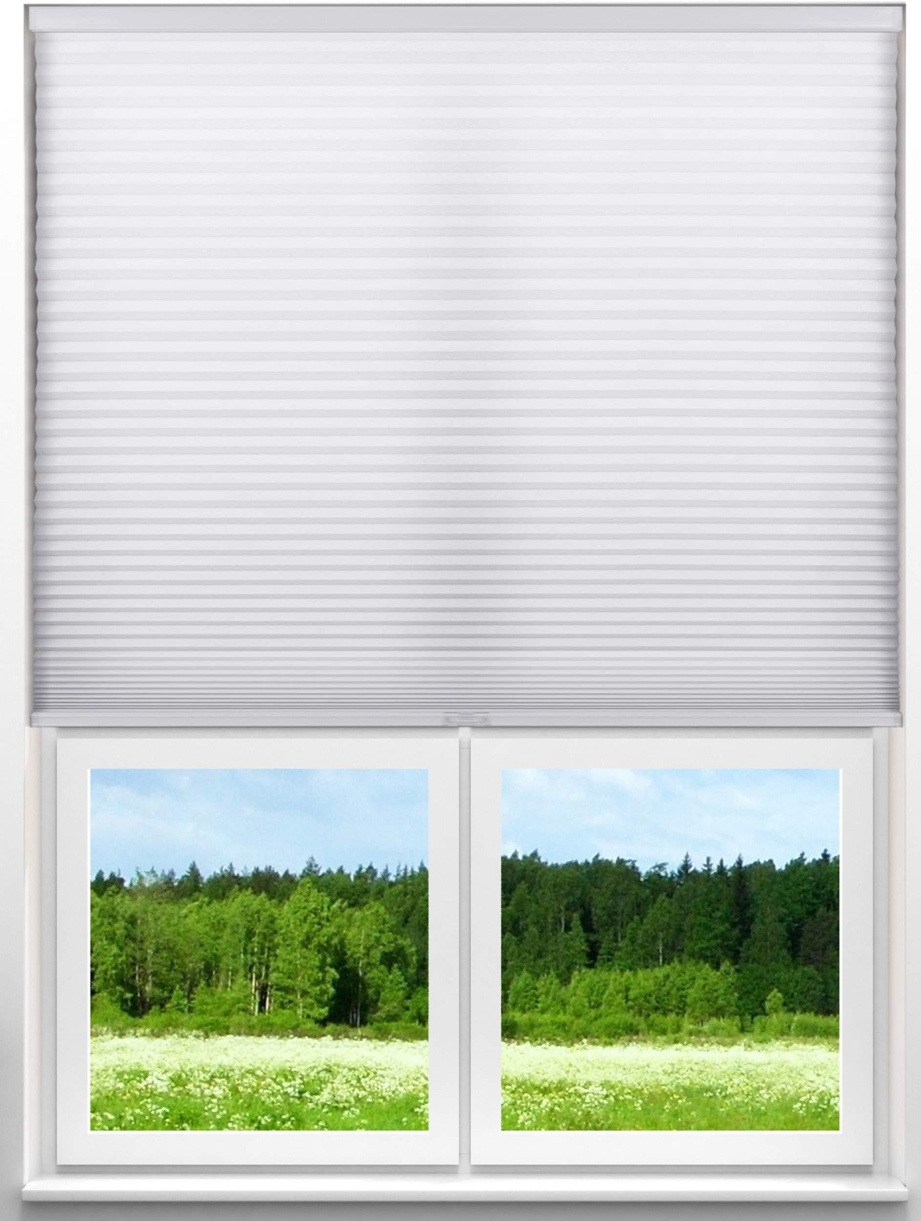 Arlo Blinds Arlo Blinds Single Cell Light Filtering Cordless Cellular Shades, Color: Pure White, Size: 48" W x 84" H