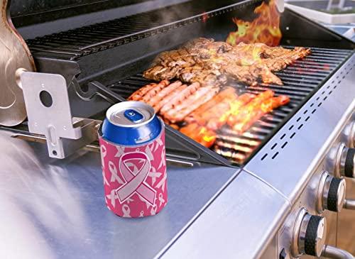 ThisWear Breast Cancer Awareness Pink Ribbon Loved Survivor 12 Pack Can Coolie Drink Coolers Coolies Pink