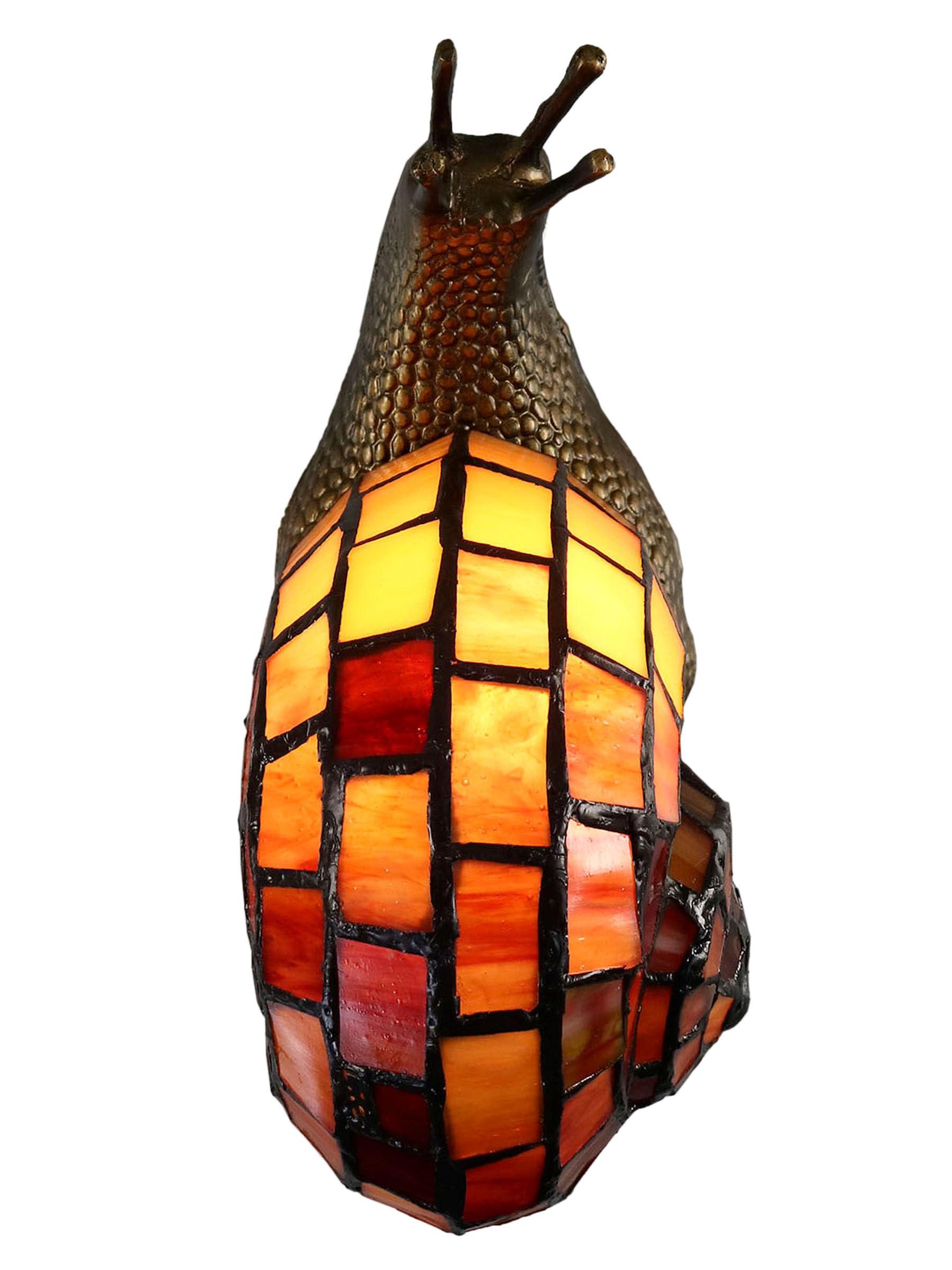 Dale Tiffany Lamps Dale Tiffany TA15173 Snail Tiffany Accent Table Lamp, Antique Bronze