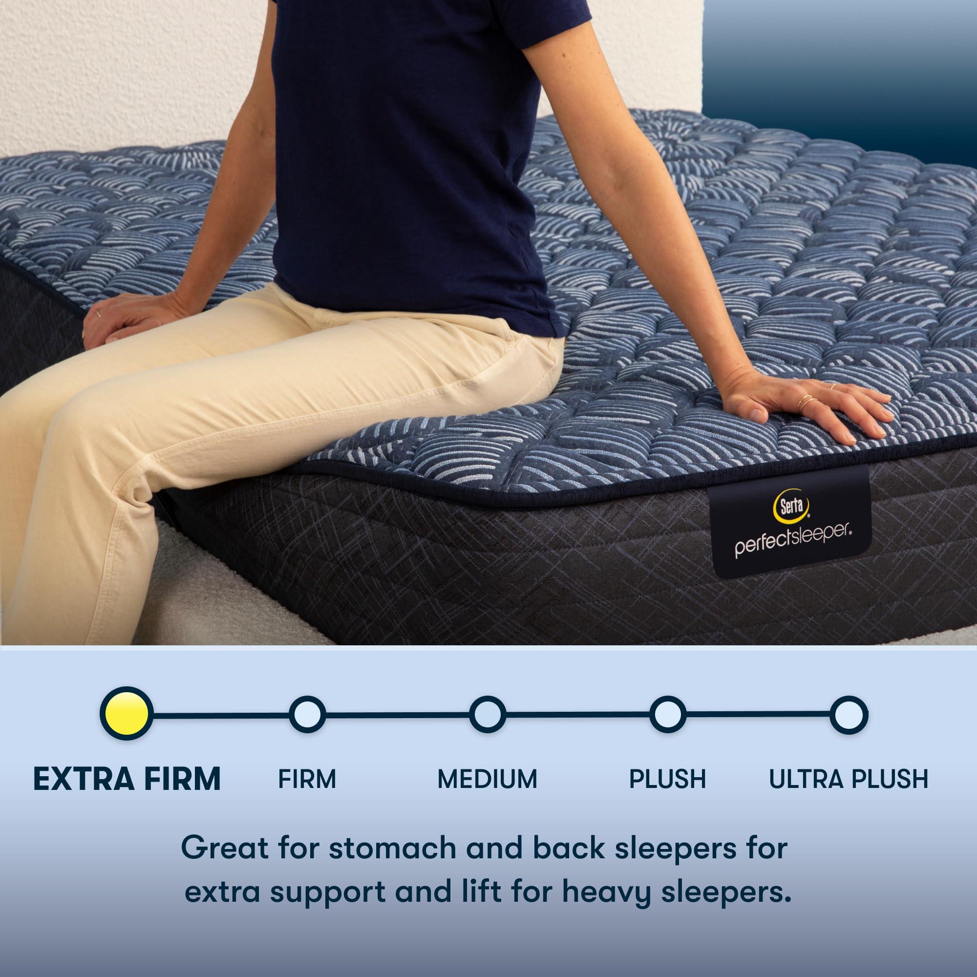 Serta Serta Perfect Sleeper Ultimate 12\" Twin Mattress - Extra Firm, Cooling Gel Memory Foam, Pocket Innersprings for Motion Isolation, Edge Support, CertiPUR-US Certified - Oasis Sleep