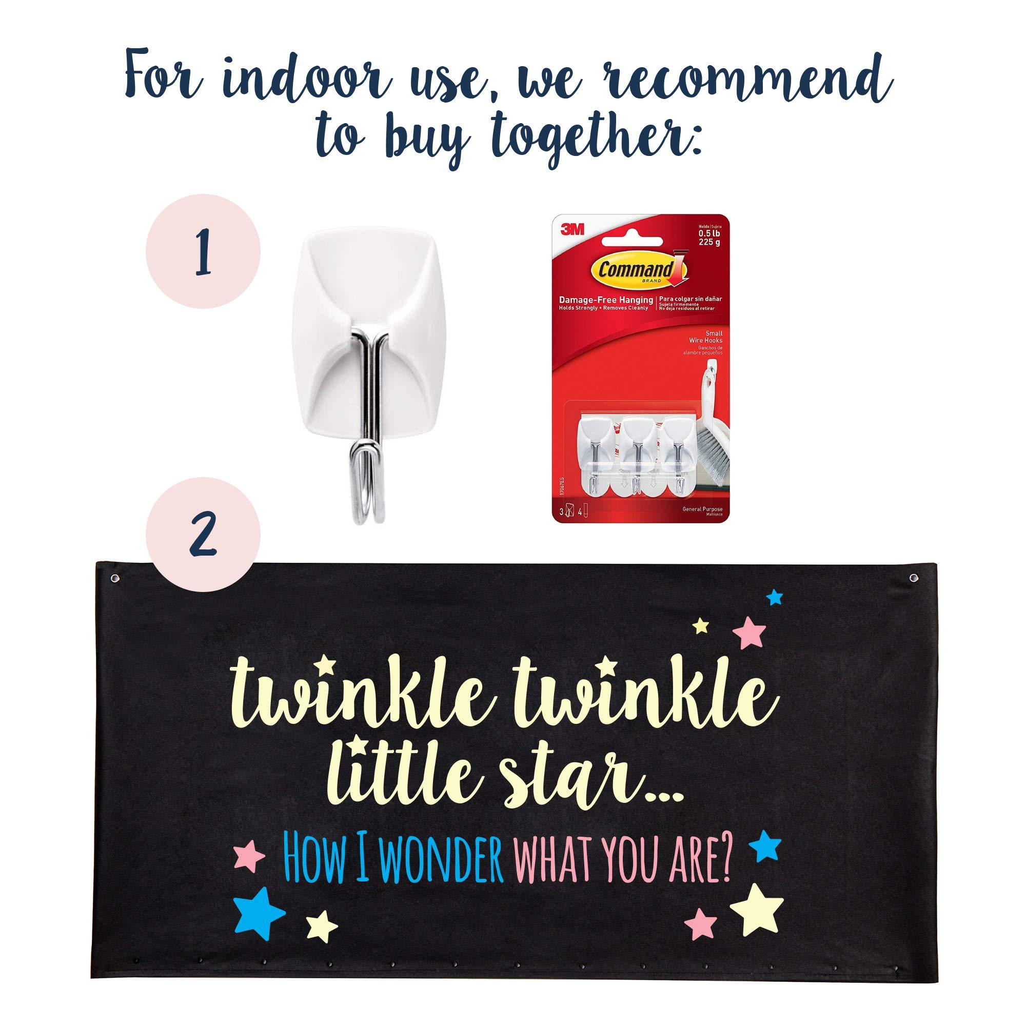 Pop Fizz Designs Gender Reveal Balloon Drop Bag | Twinkle, Twinkle Little Star