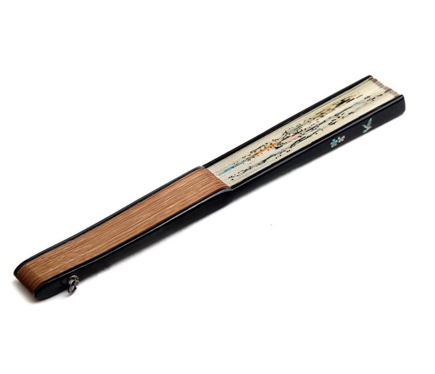 Generic OJukSeon Kim Hong-do\'s Genre Painting \'Village School\' Korean Traditional Fan.Made of Traditional Korean Paper