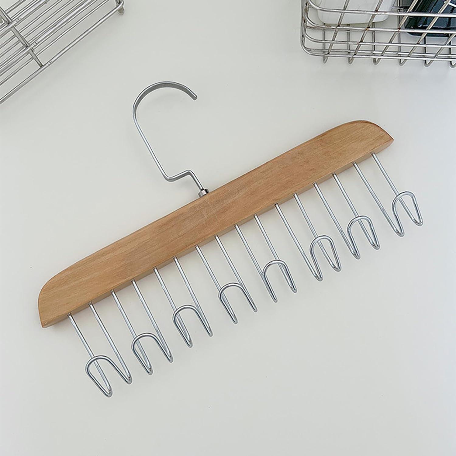 LCPKUTTR Tank Tops Hangers - Clothes Hangers, Bra Hanger Space Saving Closet Organizer - 360 Rotating, Sturdy And Durable Scarf Organizer And Storage For Tops, Camisoles, Bras, Scarfs Or Belts v-104027 ( Colo