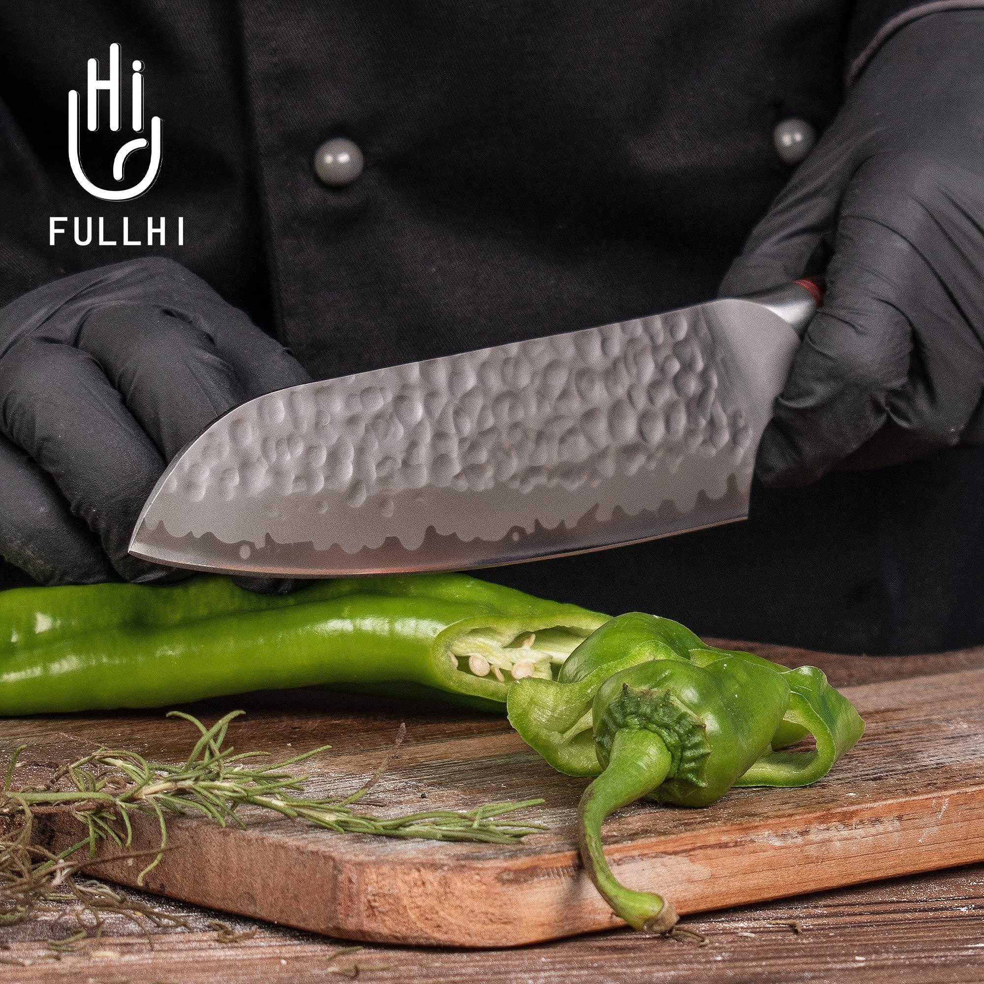 FULLHI FULLHI Knife Set 13pcs Japanese Knife Set, Premium Japan Stainless Steel Kitchen Knife Set with Knife roll package