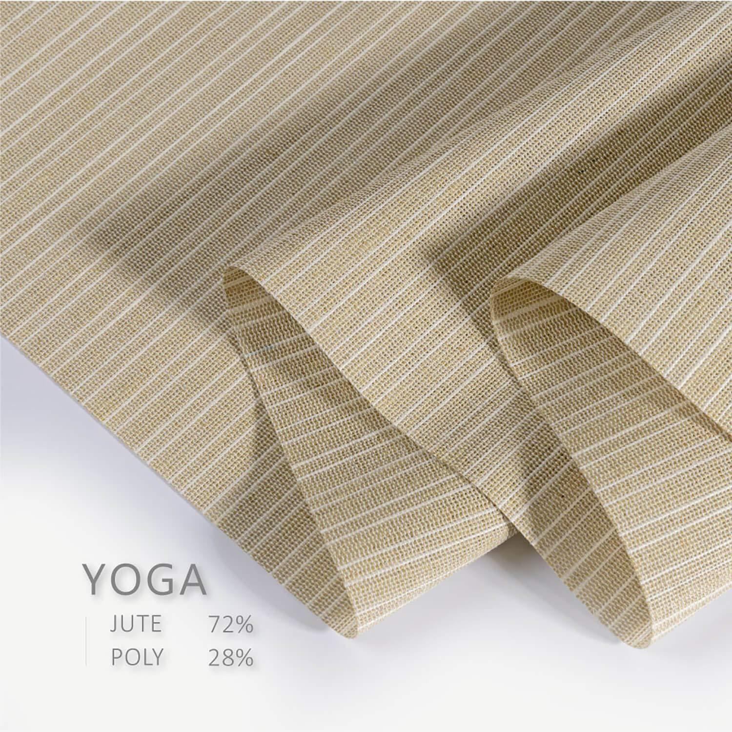 GoDear Design GoDear Design Adjustable Panel Track Blinds, Vertical Blinds, Patio Door Blinds, Winodws Blind, Extendable Track from 45.8" to 86" W, Trimmable Panel Curtains Up to 96", See-Through, Jute Fabric, Yoga