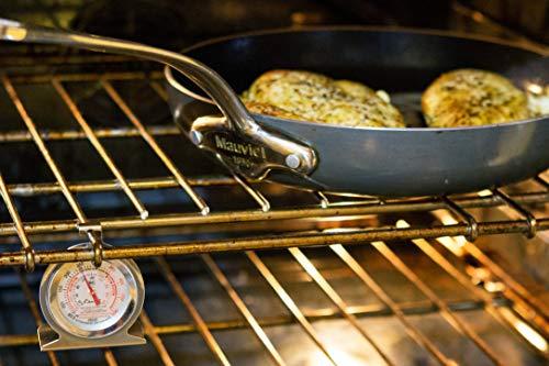 Escali Escali AHO1 Durable Stainless Steel Oven Thermometer, Oven Safe with Stand or Hang, HACCP Guidelines, and NSF Certified Silver